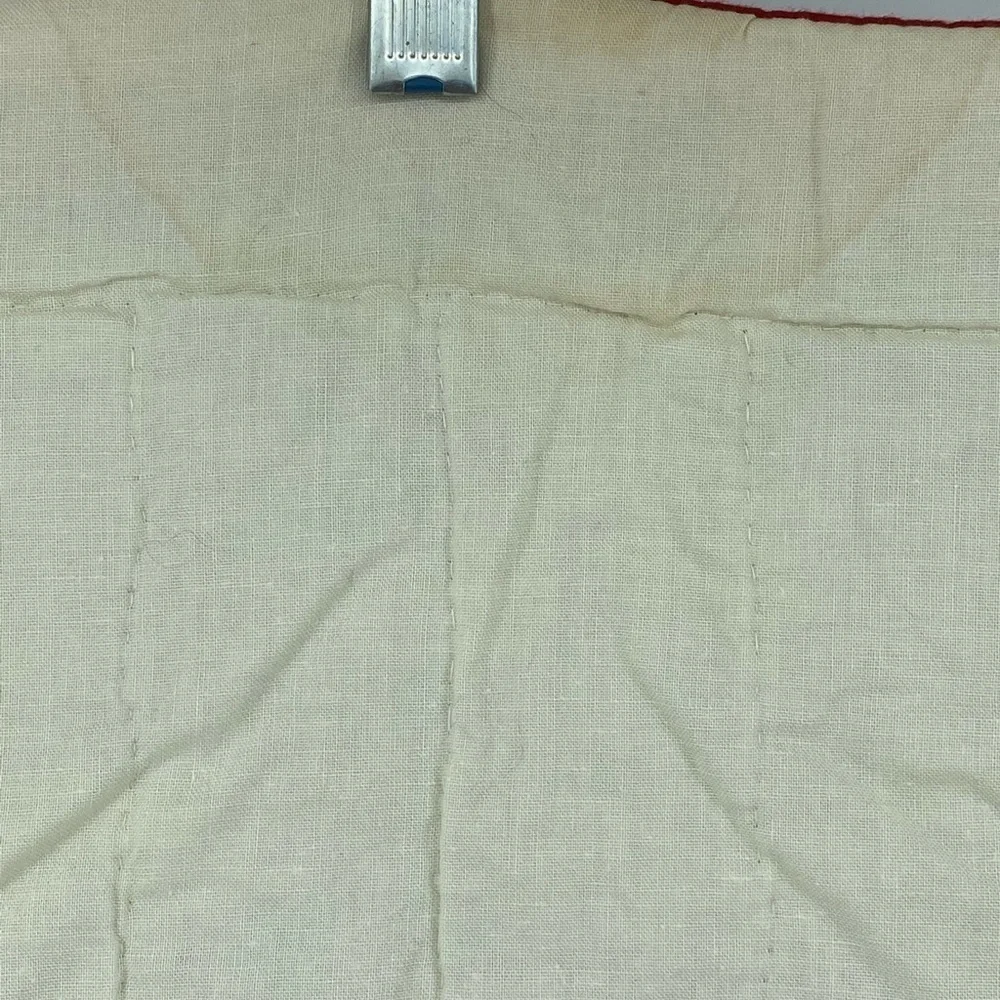 Vintage Pacific Ent Christmas Bear Monkey Embroidered Quilt 60x47